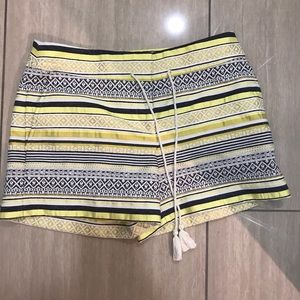 Women's Ann Taylor LOFT Yellow Riviera Shorts Sz 4